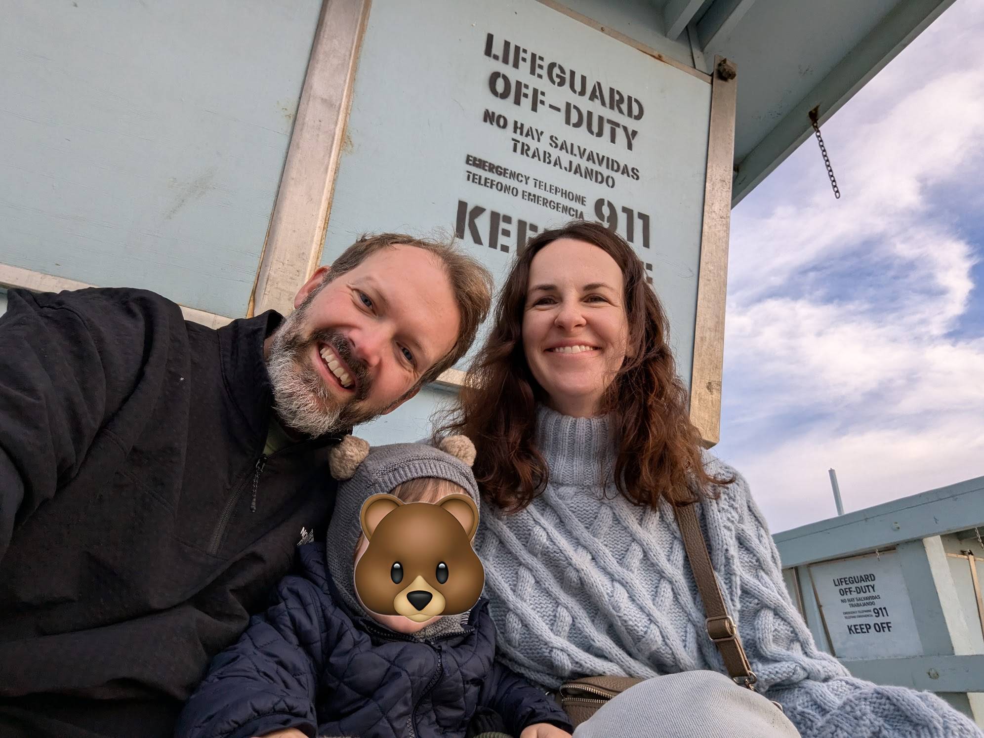Ein freundliches Foto der Familie